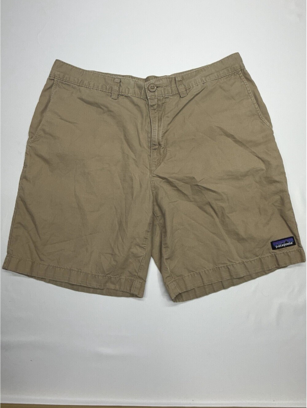 Patagonia Organic Cotton Flat Front Men’s Shorts Size 34 Casual Neutral Outdoors